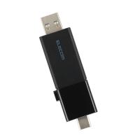 エレコム MF-WSAU3064GBK USBメモリ 64GB USB3.2 Gen1 USB Type-C ／ USB-A 両対応 スライド式 Windows Mac対応 ブラック | ベスト電器Yahoo!店