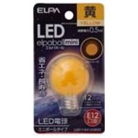 ELPA LDG1Y-G-E12-G233 LED装飾電球 ミニボール球形 E12 G30 イエロー | ベスト電器Yahoo!店