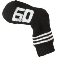 メガゴルフ ソックス ニットウェッジカバー アイアンカバー Socks Knit Iron Cover 60°用 ブラック(ライン) | ベストテック ヤフー店