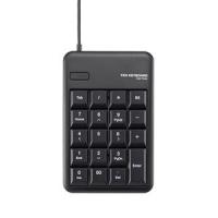 エレコム　TK-TCM012BK　2ポートUSB2.0ハブ付USBテンキーボード（ブラック） | ベストテック ヤフー店