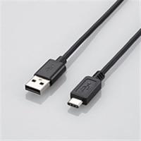 【推奨品】エレコム U2C-AC10BK USB2.0ケーブル(A-TypeC) ブラック 1.0m | ベストテック ヤフー店