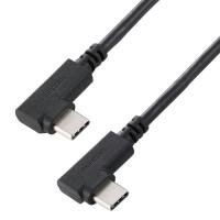 エレコム U2C-CLLY20NBK USB Type-C ケーブル 両端L字 やわらか 60W PD 2m USB2.0 480Mbps ブラック | ベストテック ヤフー店