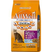 ユニ・チャーム AllWell15歳以上の腎臓の健康維持用フィッシュ味挽き小魚とささみフリーズドライパウダー入り 750g | ベストテック ヤフー店