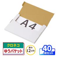 クロネコゆうパケット ダンボール 段ボール A4 ゆうパケット 箱 発送  40枚 ｜305×220×15mm （0504） | アースダンボールYahoo!店