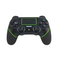 互換品 PS4 コントローラー グリーン ワイヤレス Bluetooth タッチパッド 加速度センサー 重力感応 イヤホンジャック付き ((S
