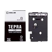キングジム TC9S テプラTR テープカートリッジ 白ラベル 黒文字 9mm KING JIM | ベストワン