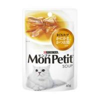 モンプチ パウチ スープメニュー まぐろスープ かにかま かつお節入り 40g | ベストワン