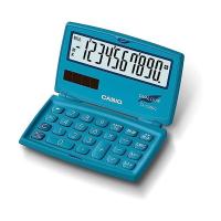 カシオ SL-C100C-BU-N カラフル電卓 レイクブルー 10桁 折りたたみ手帳タイプ | ベストワン