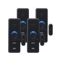 エルパ ASA-W13-N4P(DB) 窓ピタッアラーム 衝撃＋開放検知式 (ダブル検知タイプ) 4P ダークブラウン ELPA