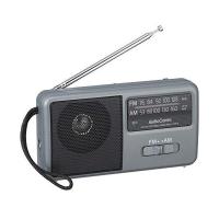 オーム電機 ポータブルラジオ AM/FM コンパクトラジオ RAD-F1771M 07-9721 シルバー | ベストワン