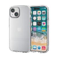 エレコム PM-A23ATSLUCCR iPhone15 ケース ソフト オールクリア ストラップシート付き クリア | ベストワン