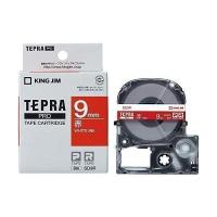キングジム  SD9R 赤 白文字 テープカートリッジ テプラPRO 9mm | ベストワン