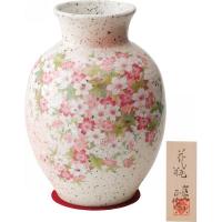 ギフト 志野 8号花瓶 桜紅葉 YJ14‐01 | ベストワン