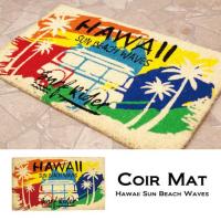 マット　玄関マット　レクト　コイヤーマット　Hawaii Sun Beach Waves　CR-rect3 | BIC SHOP