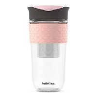SoleCup. Large Travel Mug Loose Tea Infuser - Detachable Tea Strainer with Spill Proof Lid - 18oz/530ml BPA-Free Reusable Glass Travel Coffee Cup with | B&ICストア
