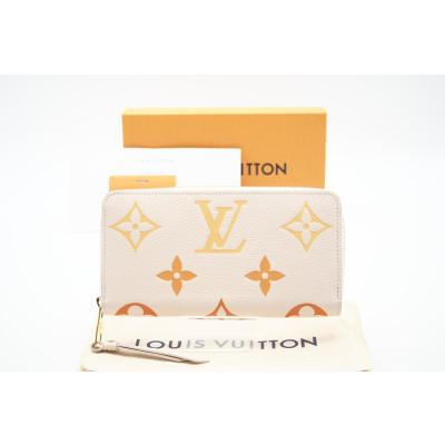 ★3日以内返品可★ LOUIS VUITTON ルイ ヴィトン モノグラム アンプラント バイザプール ジッピーウォレット クレーム サフラン M82206 クリーム オレンジ LOUIS VUITTON（ルイ・ヴィトン） ☆3日以内返品可☆ ルイ ヴィトン