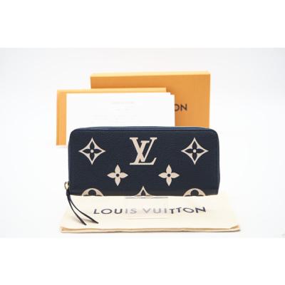 ★3日以内返品可★ LOUIS VUITTON ルイ ヴィトン モノグラム アンプラント バイカラー ポルトフォイユ クレマンス M83594 ネイビー クリーム LOUIS VUITTON（ルイ・ヴィトン） ☆3日以内返品可☆ ルイ ヴィトン