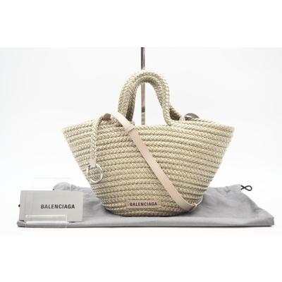 ★３日以内返品可★ BALENCIAGA バレンシアガ 695612 ナイロン イビザ スモール バスケット ベージュ バッグ BALENCIAGA（バレンシアガ） ☆3日以内返品可☆ 695612 ナイロン