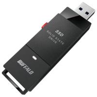 バッファロー ( BUFFALO ) PC対応 USB3.2(Gen2) TV録画 スティック型SSD 500GB ブラック Type-C付属 SSD-SCT500U3-BA | ビッグセレクト
