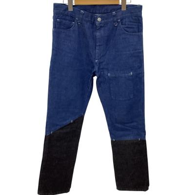 Kudos デニム クードス KUDOS 22AW STRAIGHT DENIM TROUSERS 総柄デニムパンツ