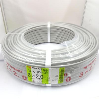 送料無料!![新品]VVF3×2.0 VVF2.0-3c ケーブル 電線 VVFケーブル 2.0mm3芯【004】 灰色 VVF2.0×3C×100m : 電材買取