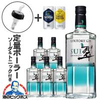 翠ジン 700 ポーラー ソーダ トニック付き ジン サントリー翠 ジャパニーズ ジン SUI 翠 40度 700ml×6本 gin_SUIG 送料無料 優良配送 『ASH』(006) | 酒のビッグボス