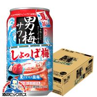 2024年7月9日限定発売 チューハイ 缶チューハイ 酎ハイ サワー 送料無料 サッポロ 男梅サワー しょっぱ梅 350ml×1ケース/24本(024)『BSH』 | 酒のビッグボス