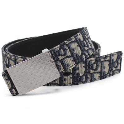 Christian Dior ベルト 100cm 黒/白 ディオール ベルト メンズ ブランド Christian Dior レザー