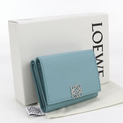 [中古]　LOEWE 3つ折り財布 LOEWE ロエベ 財布 レディース メンズ ブランド 三つ折り財布 レザー
