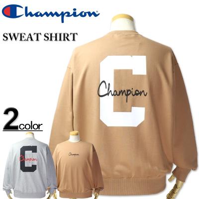 大きいサイズ Champion チャンピオン プリント トレーナー スウェットシャツ 3L 4L 5L/OW-C3-C029L Champion（チャンピオン） 大きいサイズ メンズ プリント トレーナー