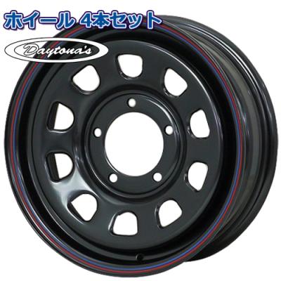 【美品】デイトナ アルミホイール 16インチ ブラック 5本セット 5穴 デイトナホイール 16インチ 5穴（アルミホイール）｜タイヤ