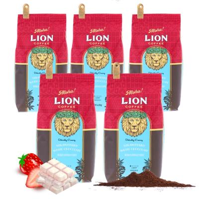 ライオンコーヒー　ストロベリーホワイトチョコレート　12袋 楽天市場】【送料無料】ライオンコーヒー ストロベリーホワイト