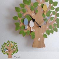 サイレントキッズ壁掛け時計 - くずれない 装飾 かわいい木製時計 