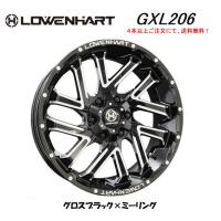 LOWENHART レーベンハート GXL206 150/120系 プラド 8.5J-20 +20/+10 6H139.7 グロスブラック×ミーリング １本価格 ２本以上ご注文にて送料無料 | ビッグラン市毛ヤフーショップ