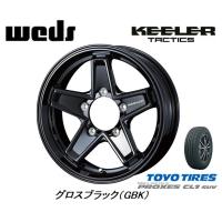 WEDS ウェッズ キーラータクティクス ジムニー 5.5J-16 +22 5H139.7 グロスブラック &amp; トーヨー プロクセス CL1 SUV 215/70R16 | ビッグラン市毛ヤフーショップ