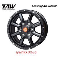 トライアルファ Leowing XR Glad80 レオウイング クロス グラッド 80 200系 ハイエース 6.5J-16 +38 6H139.7 セミグロスブラック お得な４本SET 送料無料 | ビッグラン市毛ヤフーショップ