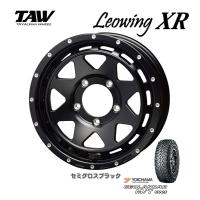 トライアルファ TAW Leowing XR レオウイング クロス ジムニー 5.5J-16 +20 5H139.7 セミグロスブラック &amp; ヨコハマ ジオランダー M/T G003 175/80R16 | ビッグラン市毛ヤフーショップ