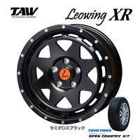 トライアルファ TAW Leowing XR レオウイング クロス 7.0J-16 +35 5H114.3 セミグロスブラック &amp; トーヨー オープンカントリー U/T 215/65R16 | ビッグラン市毛ヤフーショップ