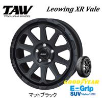 トライアルファ TAW レオウイング XR Vale クロス ヴァイル デリカD5 7.0J-17 +35 5H114.3 マットブラック &amp; グッドイヤー E-Grip SUV HP01 225/60R17 | ビッグラン市毛ヤフーショップ