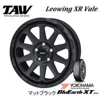 トライアルファ TAW レオウイング XR Vale クロス ヴァイル 50系 RAV4 7.0J-17 +35 5H114.3 マットブラック &amp; ヨコハマ ブルーアース XT AE61 235/65R17 | ビッグラン市毛ヤフーショップ