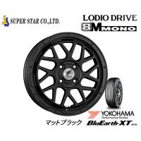 スーパースター ロディオドライブ 8M MONO A200系 ライズ ロッキー 6.0J-16 +42 4H100 マットブラック &amp; ヨコハマ ブルーアース  XT AE61 195/65R16 | ビッグラン市毛ヤフーショップ