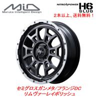 マルカサービス NITRO POWER ナイトロパワー H6 SLUG スラッグ ライズ ハイブリッド除 6.5J-17 +45 4H100 セミグロスガンメタ ２本以上ご注文にて送料無料 | ビッグラン市毛ヤフーショップ