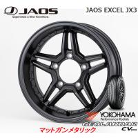 JAOS EXCEL ジャオス エクセル JX3 ジムニー O/F付 6.0J-16 ±0 5H139.7 マットガンメタリック &amp; グッドイヤー E-Grip SUV HP01 175/80R16 | ビッグラン市毛Yahoo!店