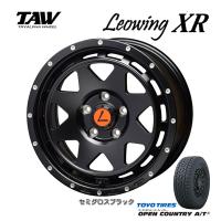 トライアルファ TAW Leowing XR レオウイング クロス 7.0J-16 +35 5H114.3 セミグロスブラック &amp; トーヨー オープンカントリー A/T III 215/70R16 | ビッグラン市毛Yahoo!店