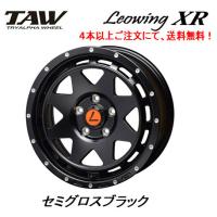 トライアルファ TAW Leowing XR レオウイング クロス デリカD5 7.0J-16 +35 5H114.3 セミグロスブラック ４本以上ご注文にて送料無料 | ビッグラン市毛Yahoo!店