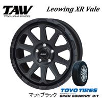 トライアルファ TAW レオウイング XR Vale クロス ヴァイル デリカD5 7.0J-17 +35 5H114.3 マットブラック &amp; トーヨー オープンカントリー U/T 225/60R17 | ビッグラン市毛Yahoo!店