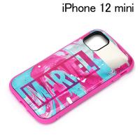 MARVEL iPhone 12 mini用 ハイブリッドタフケース ロゴ/ピンク PG-DPT20F26MVL (メール便送料無料) | ビッグスターネットショップ