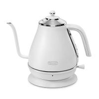 De'Longhi (デロンギ) 電気カフェケトル アイコナ KBOE1220J-W ステンレス ハンドドリップ 1.0L 正確な注ぎ心地 見やすい水量計 空だき防止機能 電源コードホル | ビッグサン7Yahoo!店