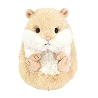 サンレモン ころもっふる ハムスター ベージュ 12*15*14cm ぬいぐるみ アニマル P-8272 | ビッグサン7Yahoo!店