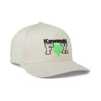 FOX 30636-172-L/XL カワサキ フレックスフィットハット スティールグレー L/XL(頭囲57?60cm) バイク 帽子 紫外線 ストレッチ | バイクマン 2号店